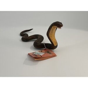 Vintage 1996 Safari Ltd Cobra Animal Figure Toy NWT
